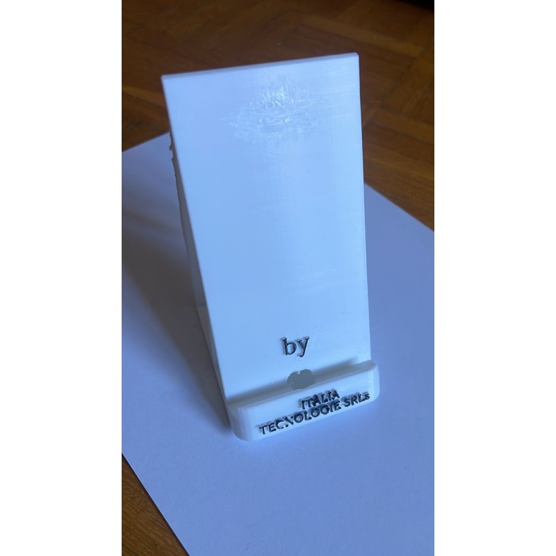Porta cellulare STD bianco con testo Porta cellulare STD bianco con testo