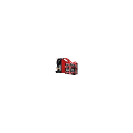 MACCHINA PER CAFFE BREAK ROSSA CON 64 CAPSULE INCLUSE BIALETTI
