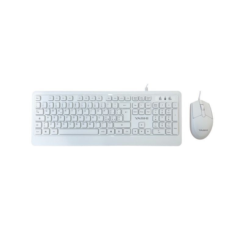 Yashi kit keyboard/mouse usb kit white