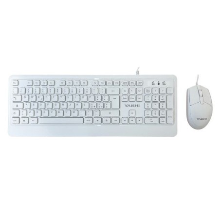 Yashi kit keyboard/mouse usb kit white