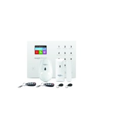 Machpower Kit Centrale di allarme touch RFID 32 zone wireless + 8 filari, GSM, GPRS, Wi-Fi