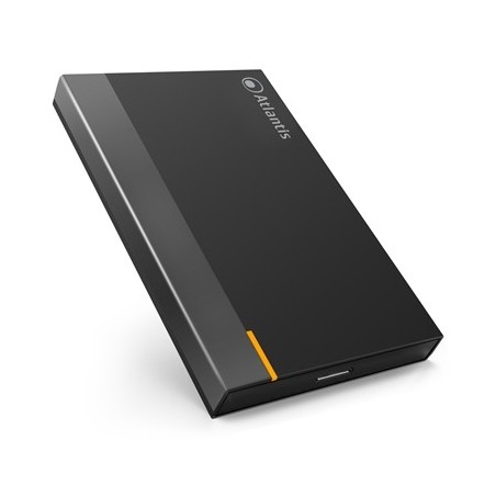 BOX EST X HD2.5" SATA ATLANTIS P012-SU366-B2 USB3.0 PLASTICA ABS LUCIDA NERO