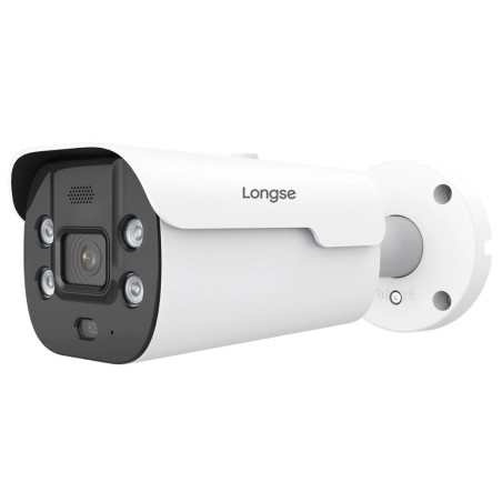 Longse Videocamera bullet Pro IP 5MP, con ottica da 3,6mm,IR fino a 40 metri, PoE, SD slot, microfono, audio