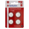 Verbatim batterie a bottone 3volt litio cr2032 4pz