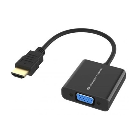 ADATTATORE DA HDMI A VGA CONCEPTRONIC ABBY20B - SUPPORTA RISOLUZIONI FINO A 1080P 60HZ